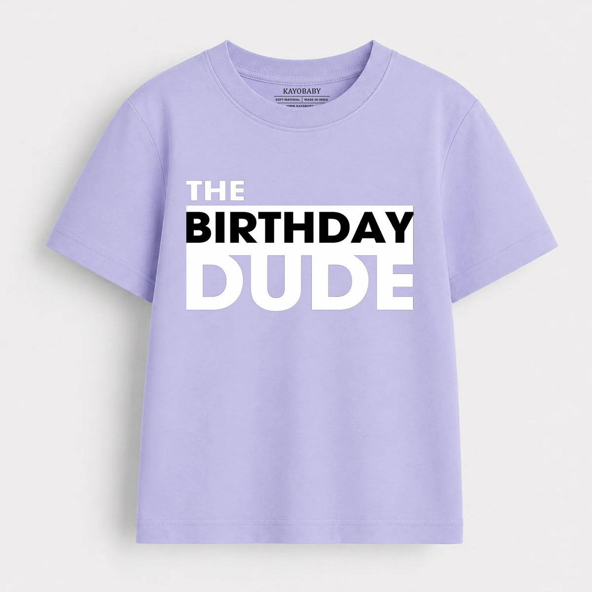 The Birthday Dude kids t-shirt lavender KayoBaby