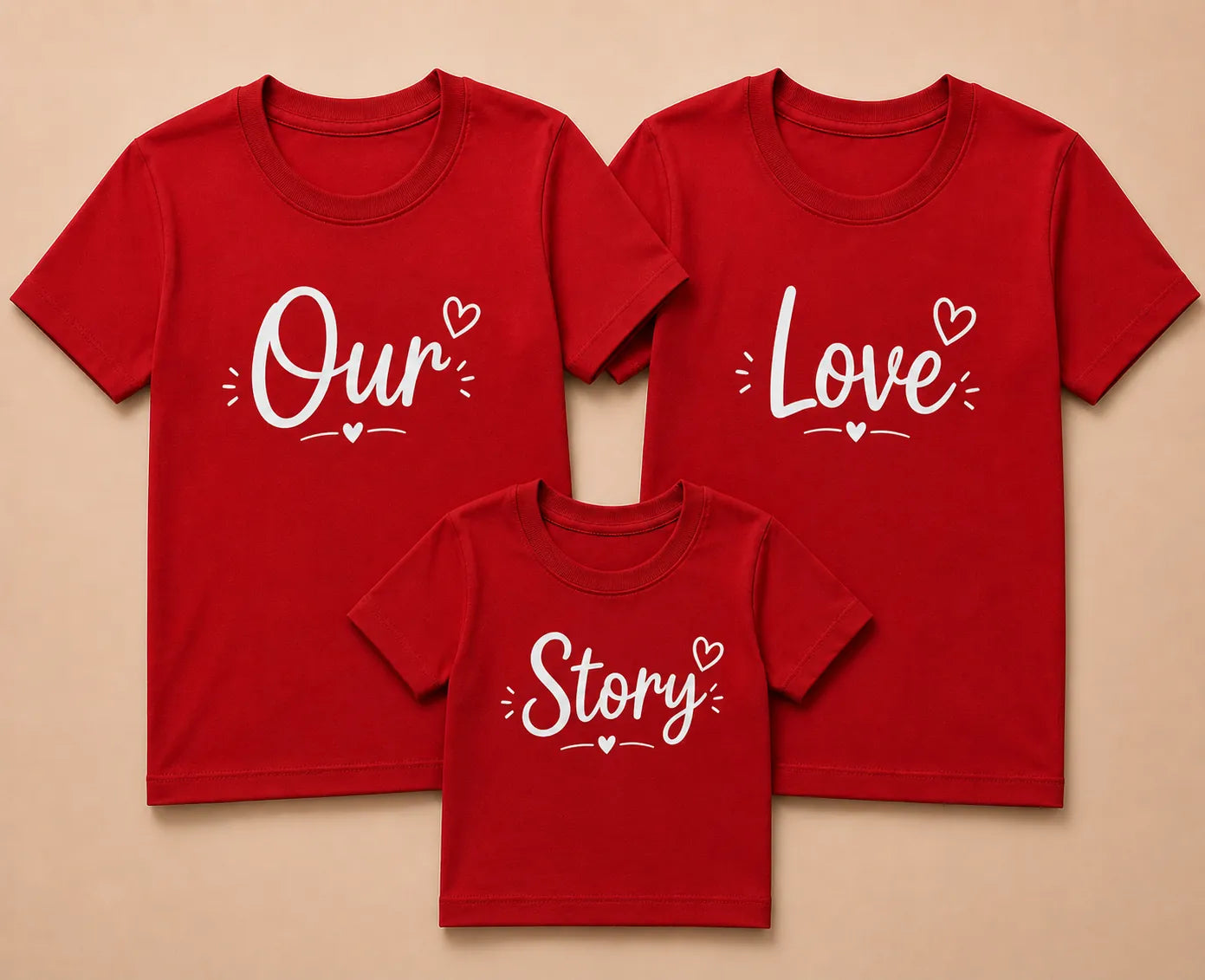 Our Love Story Matching Family T-Shirts