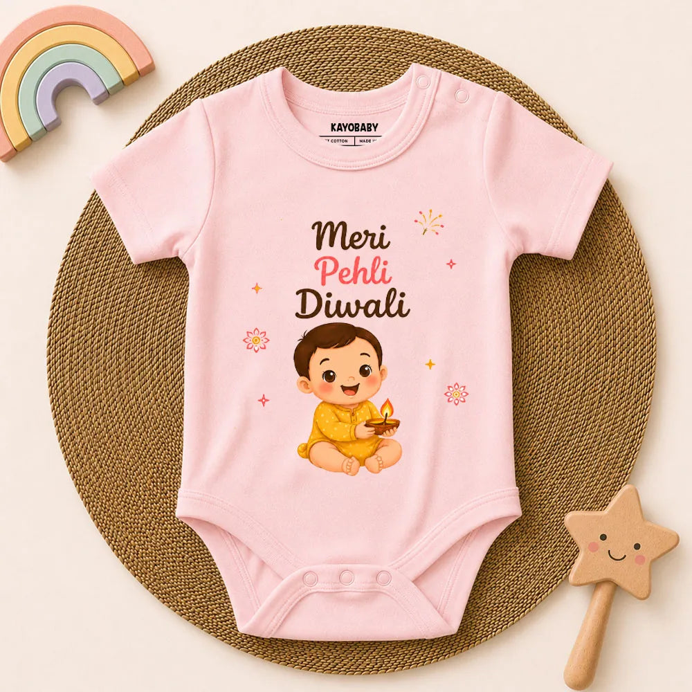 Meri Pehli Diwali Baby Romper