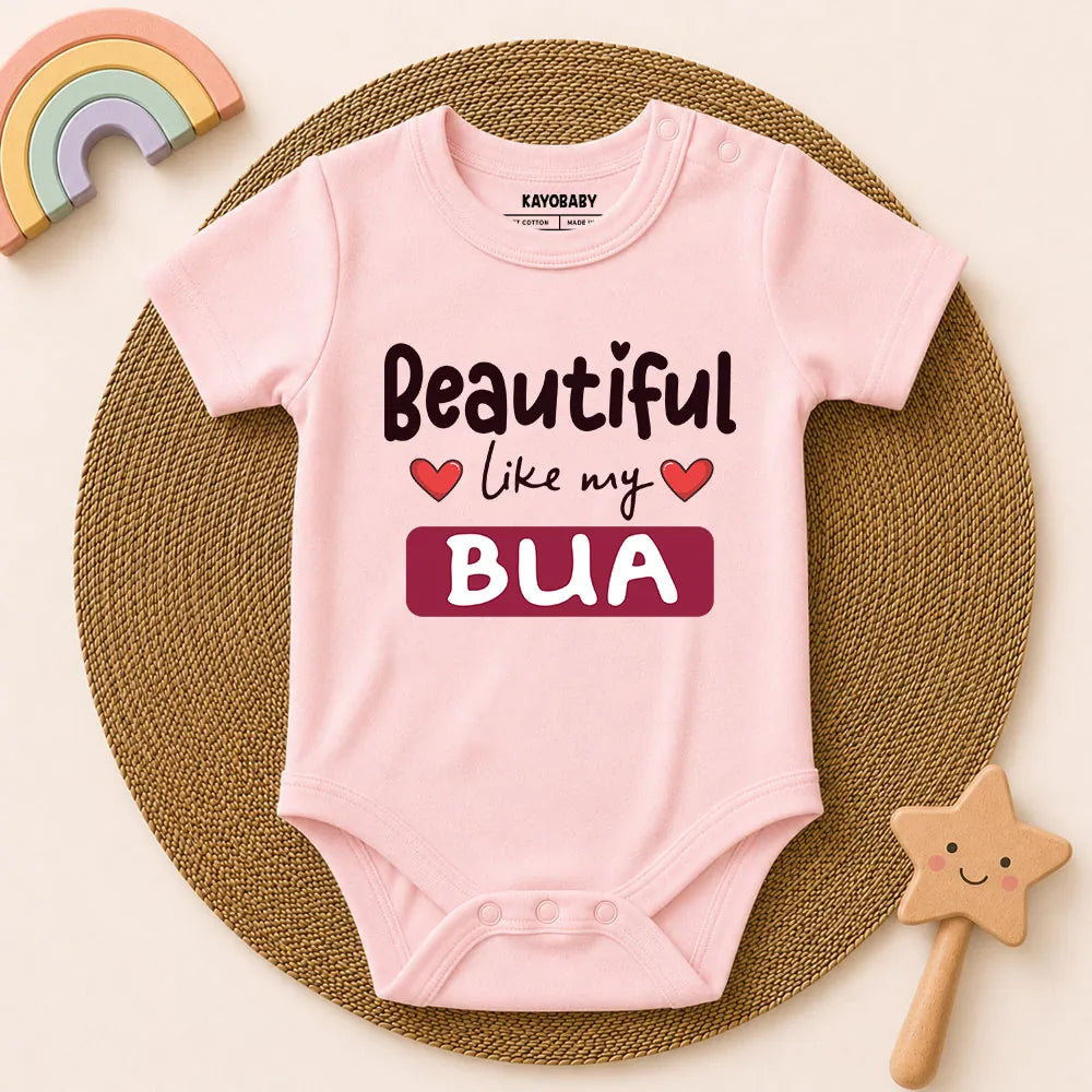 Beautiful Like My Bua Baby Romper