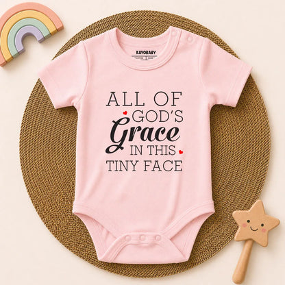 All of God's grace baby romper