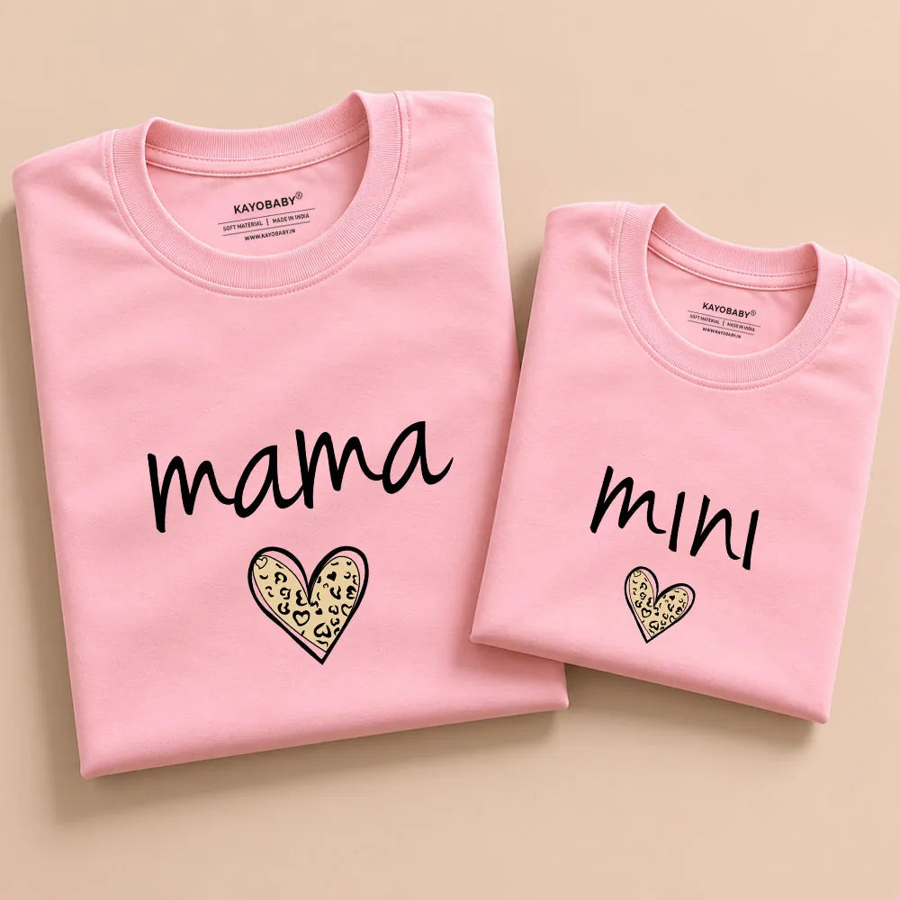 Mama and Mini matching t-shirt set pink KayoBaby