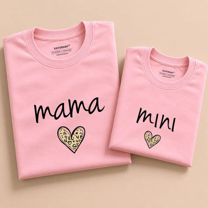 Mama and Mini matching t-shirt set pink KayoBaby
