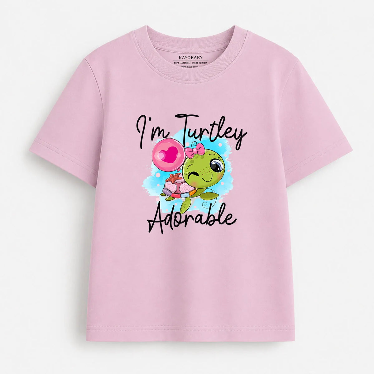 I'm Turtley Adorable kids t-shirt pink KayoBaby