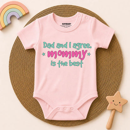 Daddy's Girl & Mommy Is The Best Romper Combo Set – Baby Girl Cotton Rompers