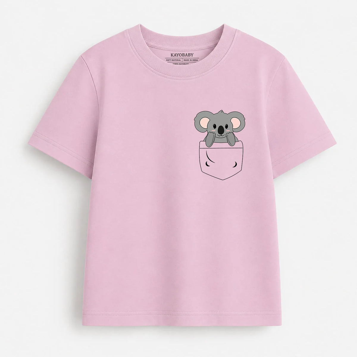 Koala Pocket Cute kids t-shirt pink KayoBaby