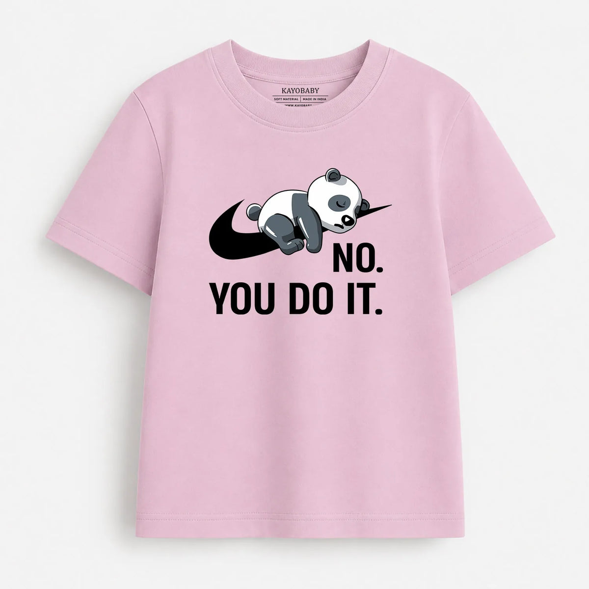 No You Do It sibling kids t-shirt pink KayoBaby