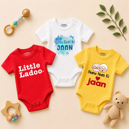 Everyone's Little Jaan Baby Romper Combo Set (Pack of 3)