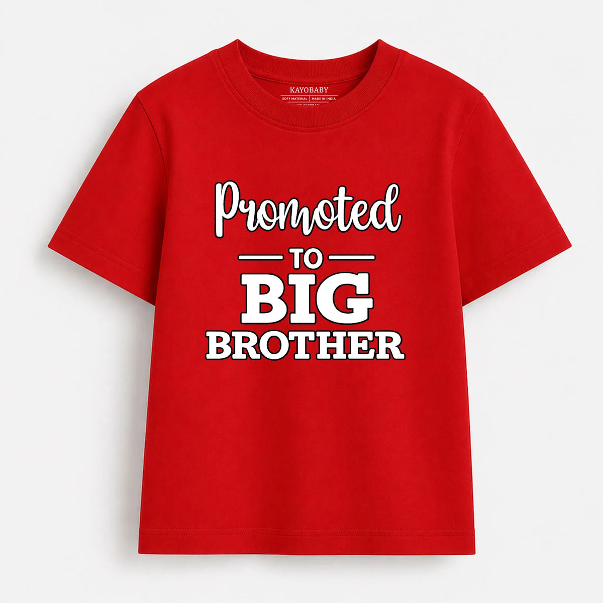 Promoted To Big Brother kids t-shirt red KayoBaby