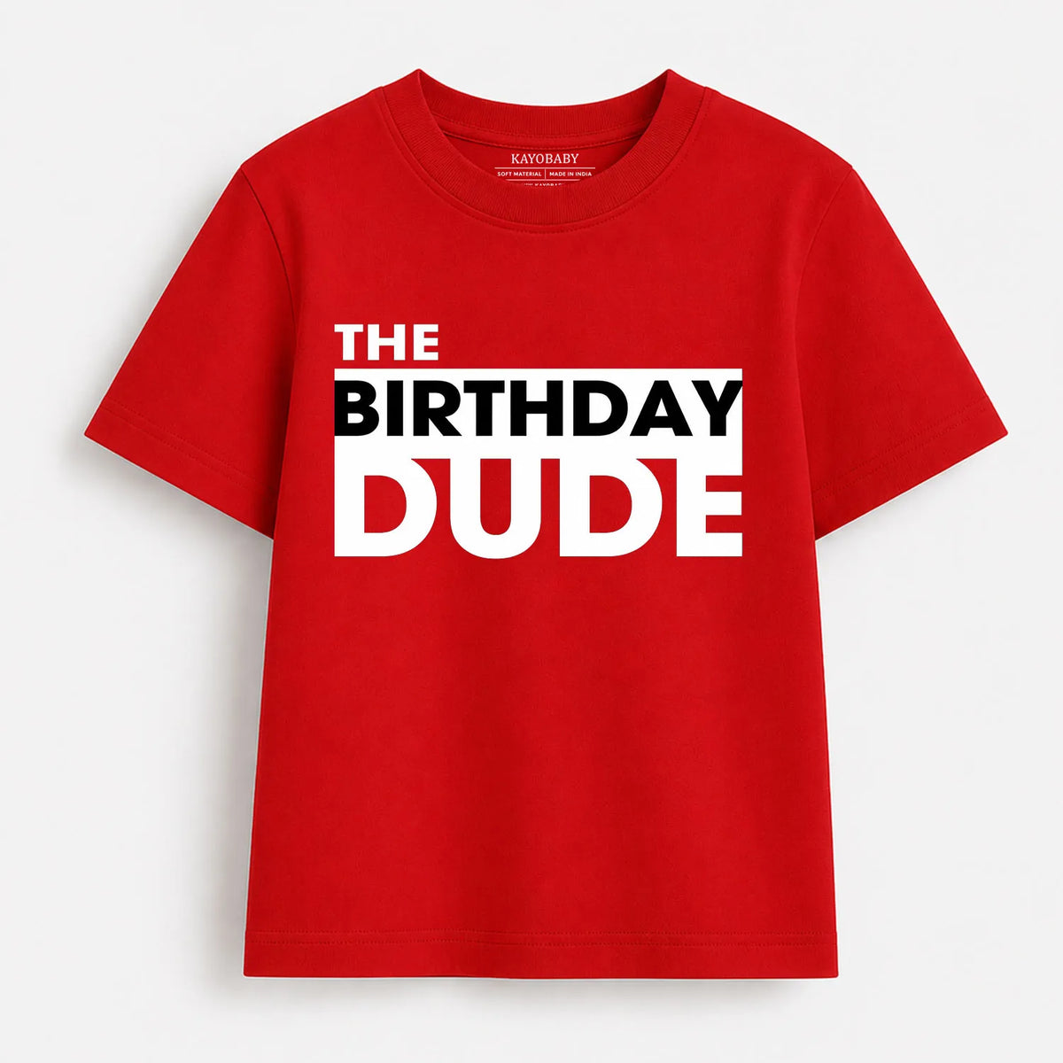 The Birthday Dude kids t-shirt red KayoBaby
