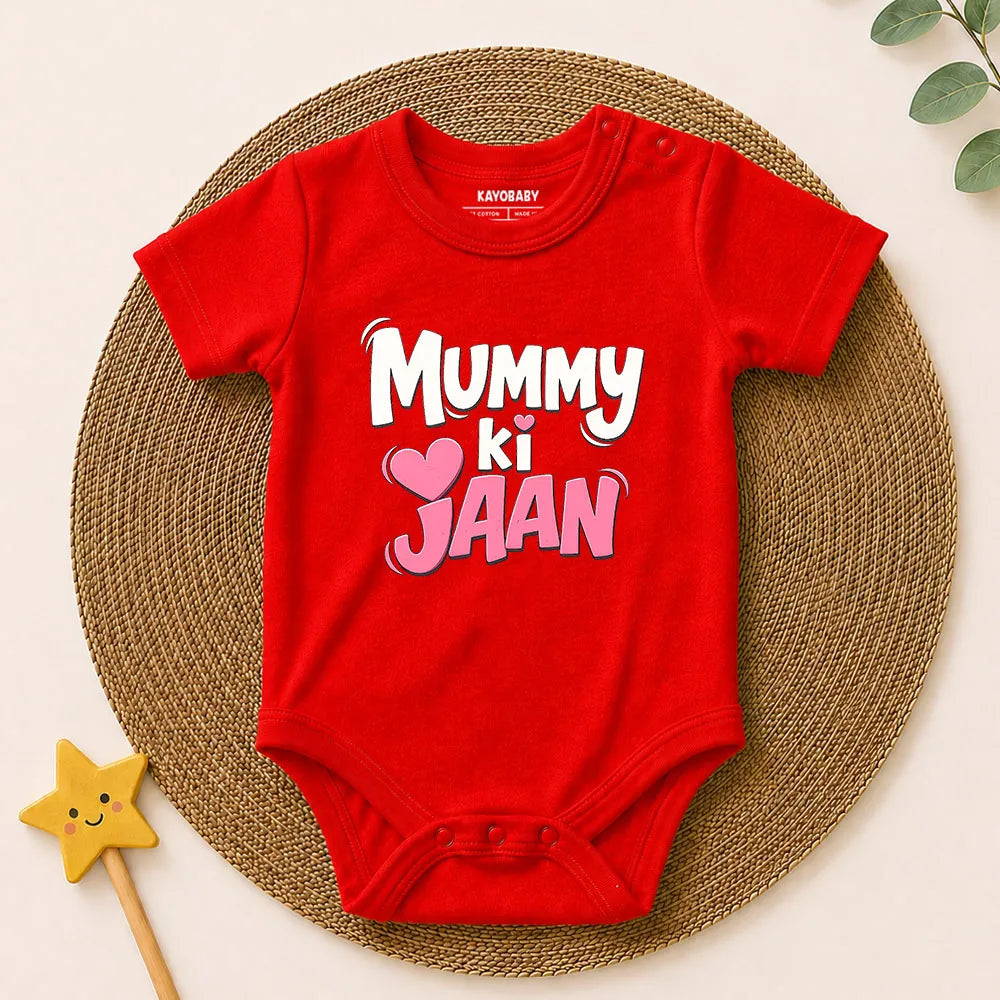 Mummy Ki Jaan baby romper red KayoBaby