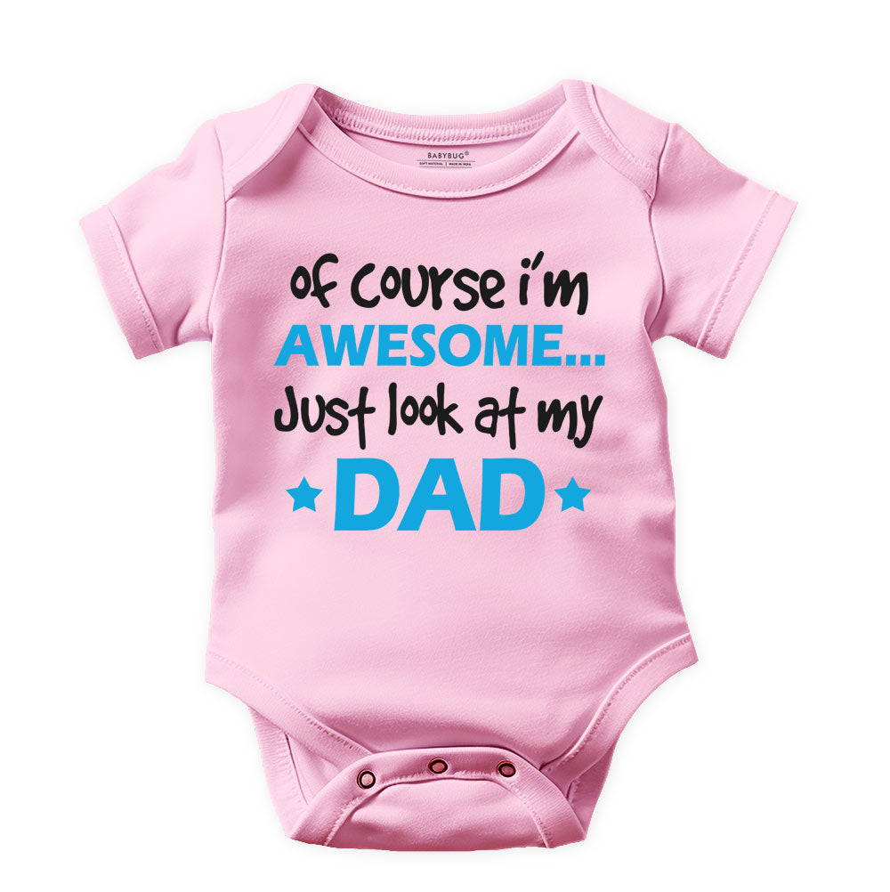 Mom and Dad Pack of 3 Rompers For Baby Boy - Set B