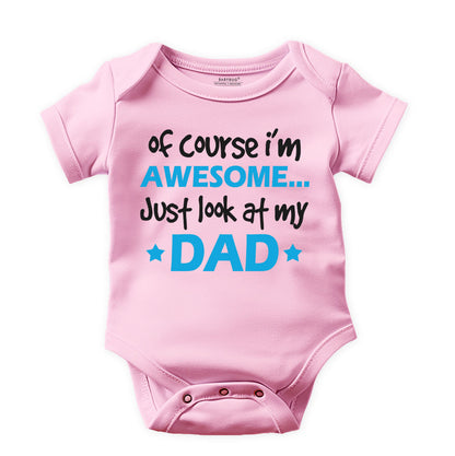 Mom and Dad Pack of 3 Rompers For Baby Boy - Set B