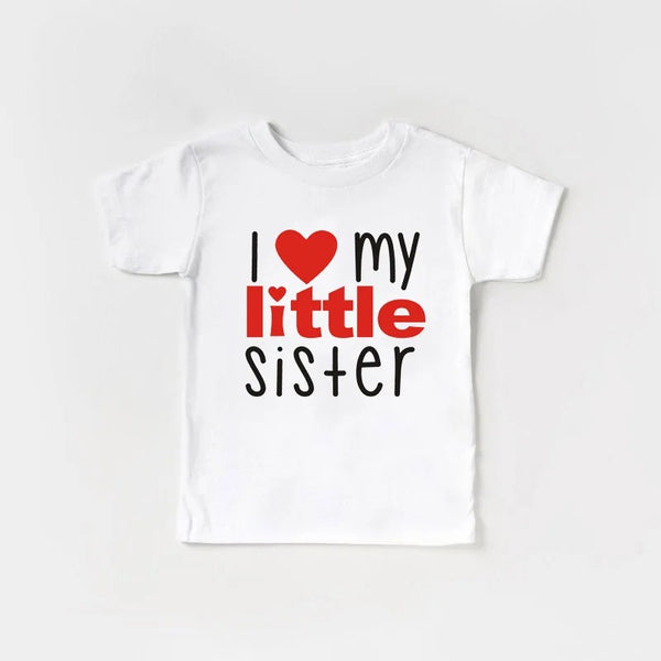 I Love My Little Sister matching t-shirt set KayoBaby India