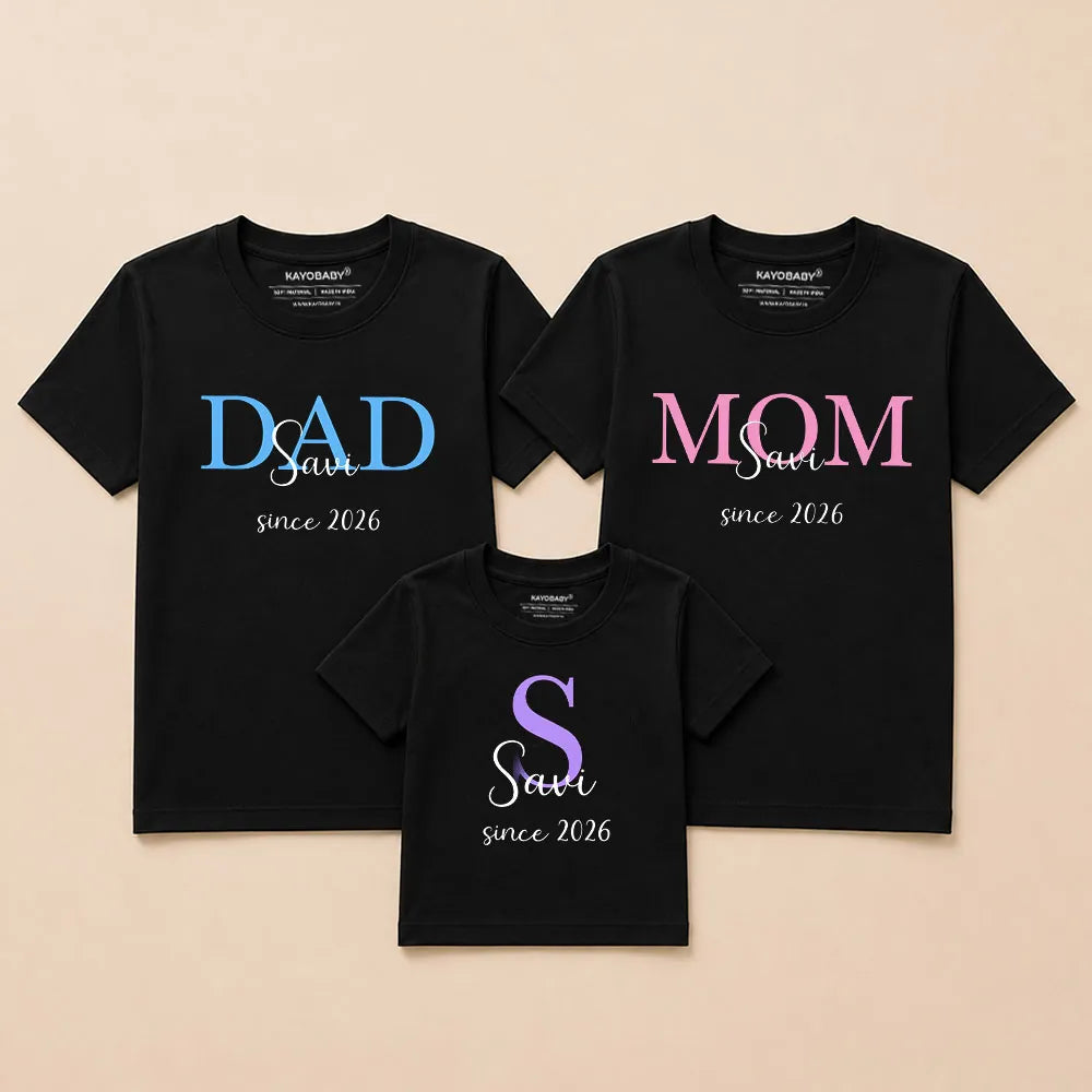 Custom Name Family Matching T-Shirts