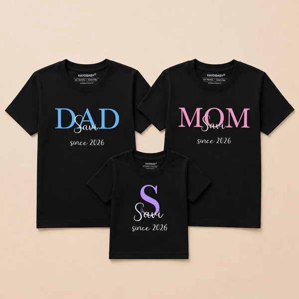 Custom Name Family Matching T-Shirts