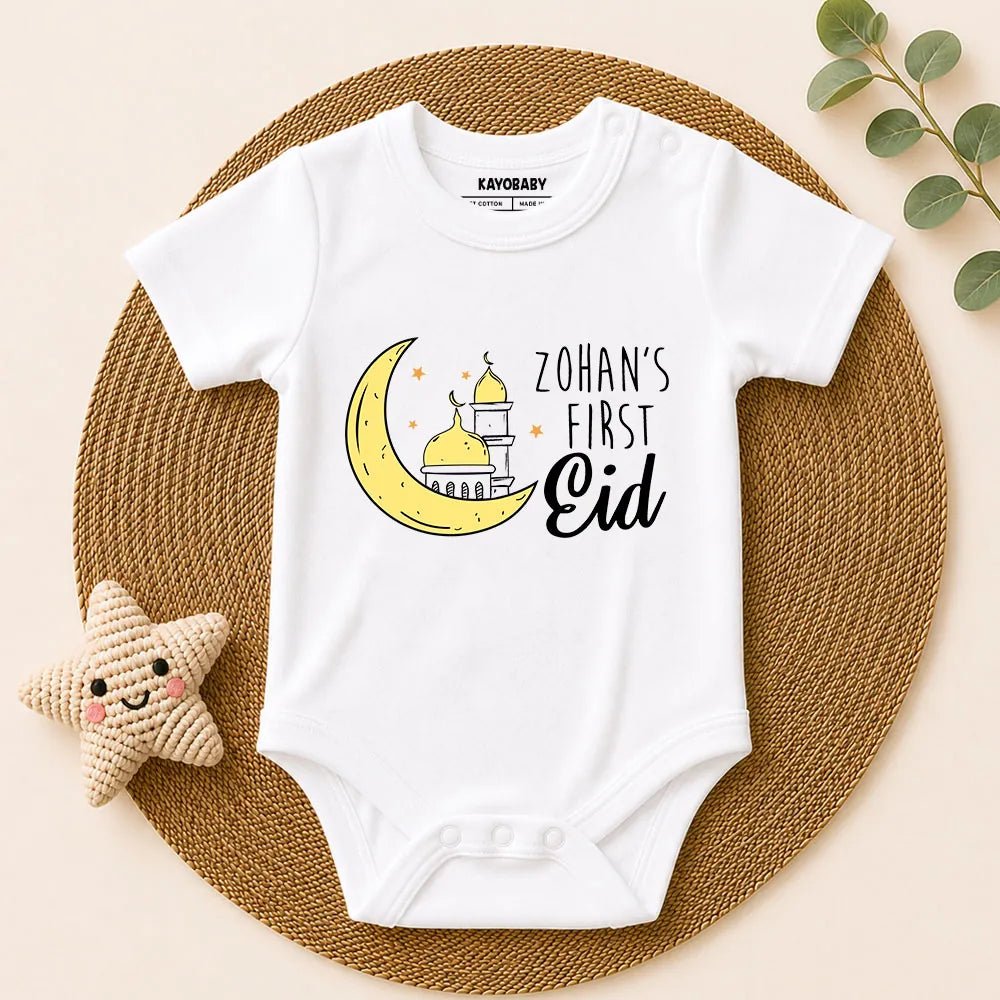 First Eid Customize Romper- Moon Design