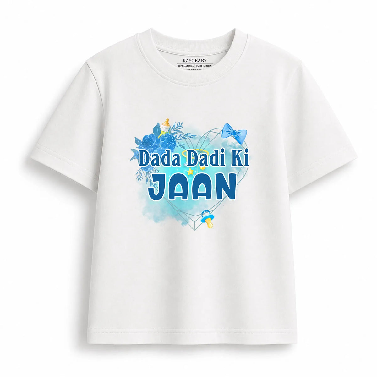Dada Dadi Ki Jaan kids t-shirt white KayoBaby India