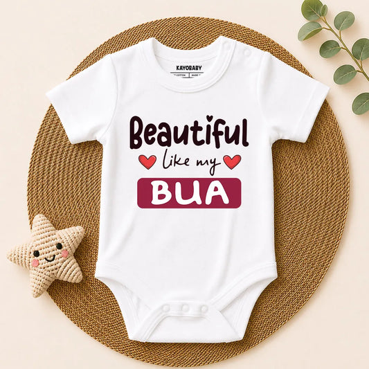 Beautiful Like My Bua Baby Romper