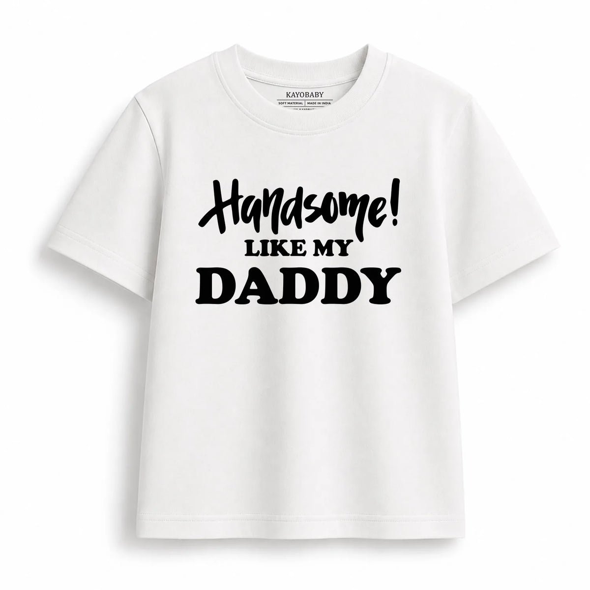 Handsome Like My Daddy baby romper white KayoBaby