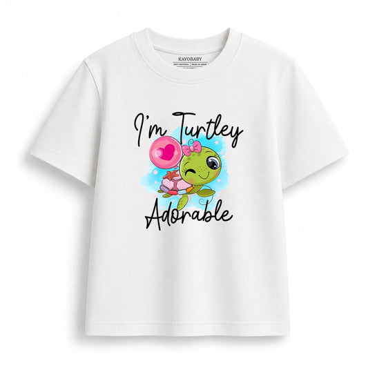 I'm Turtley Adorable Kids T-Shirt