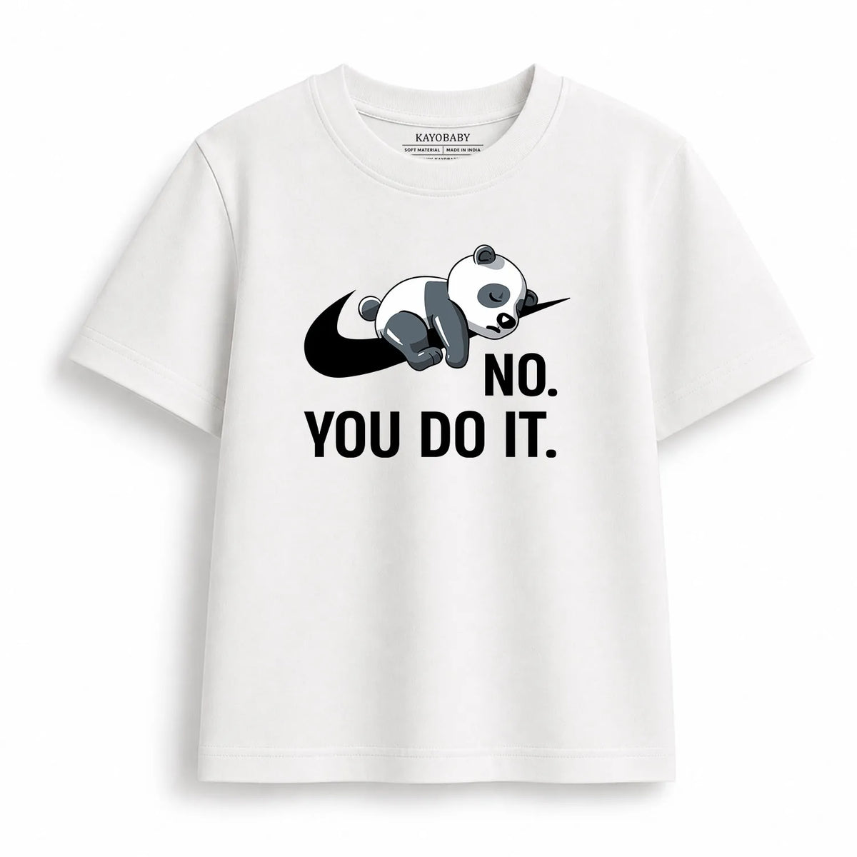 No You Do It sibling kids t-shirt white KayoBaby