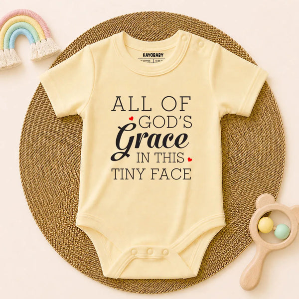All of God's Grace baby romper yellow KayoBaby