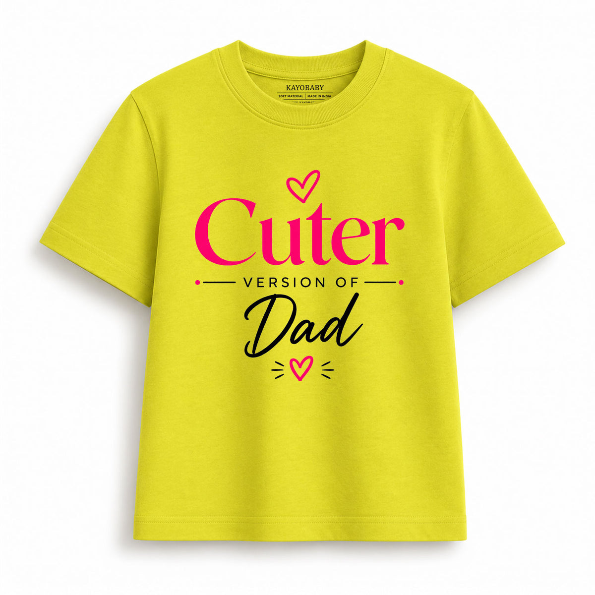 Cuter Version of Dad kids t-shirt yellow KayoBaby