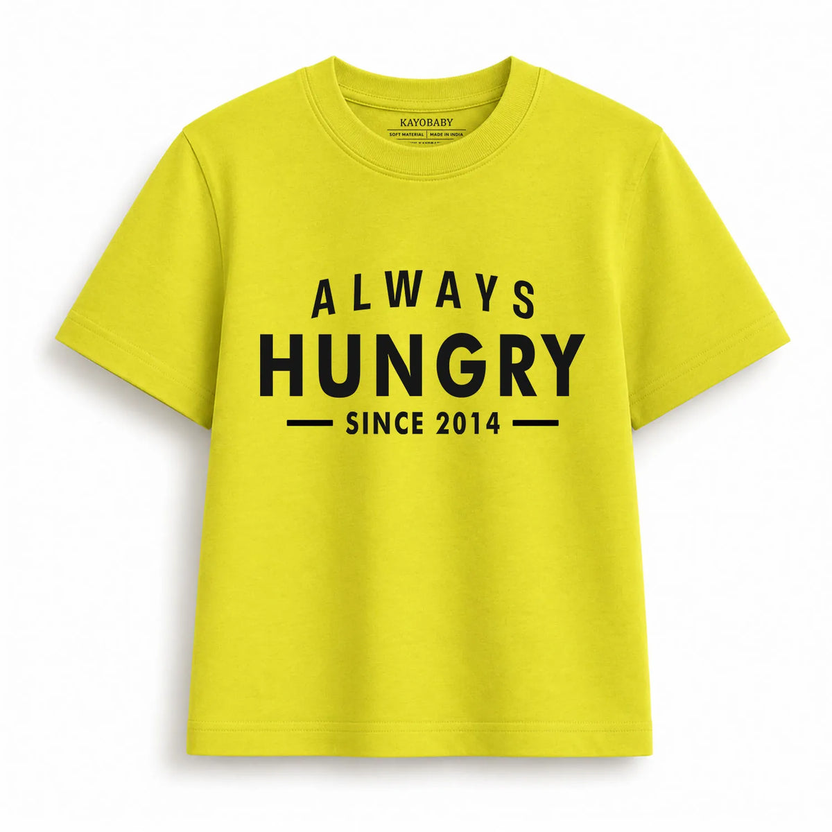 Always Hungry customize t-shirt yellow KayoBaby
