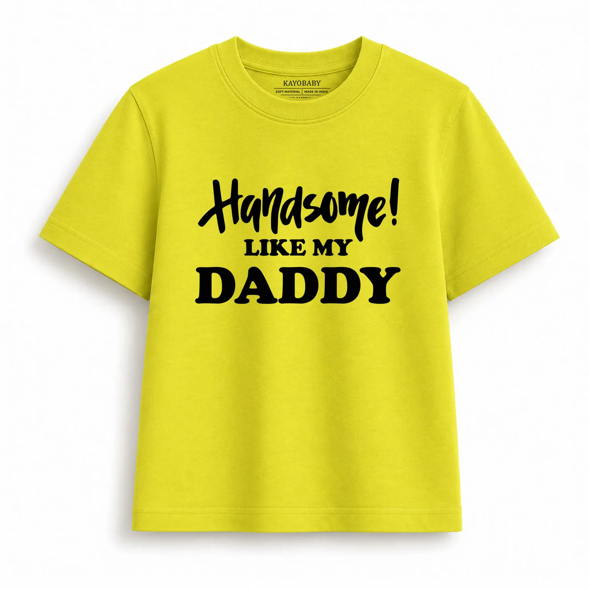 Handsome Like My Daddy baby romper yellow KayoBaby