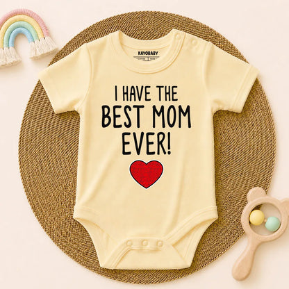 Best Mom Ever & Daddy’s Girl Baby Romper Combo Set (Pack of 3)