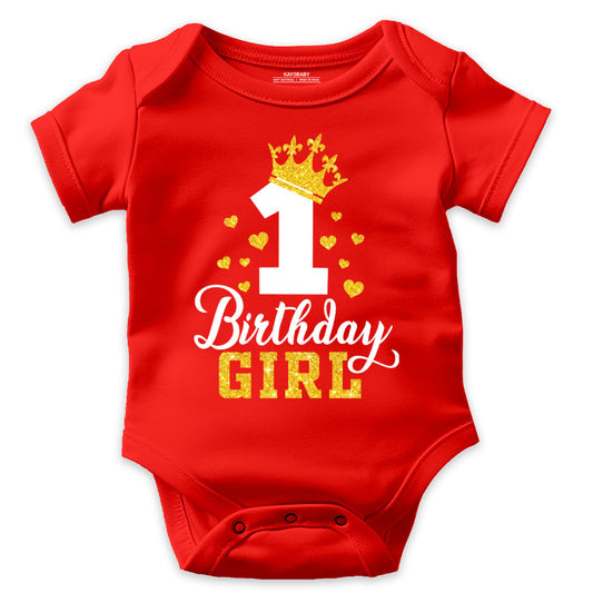 '1st Birthday Girl' Baby Romper