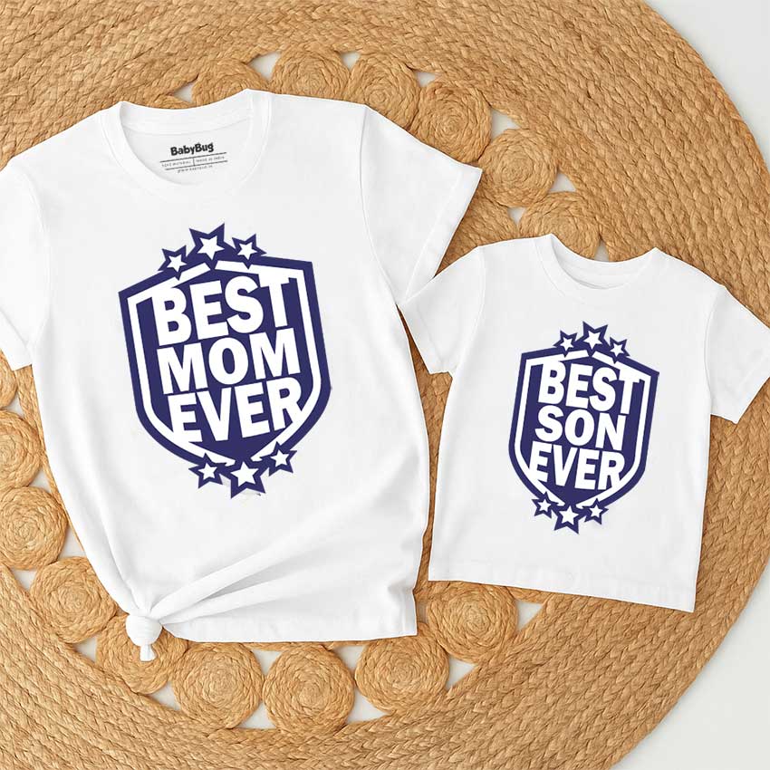 Best Mom & Best Son Matching T-shirts Set
