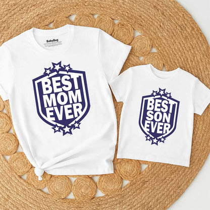 Best Mom & Best Son Matching T-shirts Set