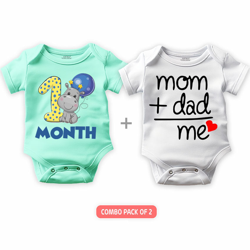 1 Month Birthday - Combo Pack of 2