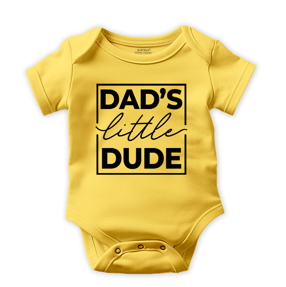 Mom and Dad Combo Pack of 3 Rompers For Baby Boy | Set D