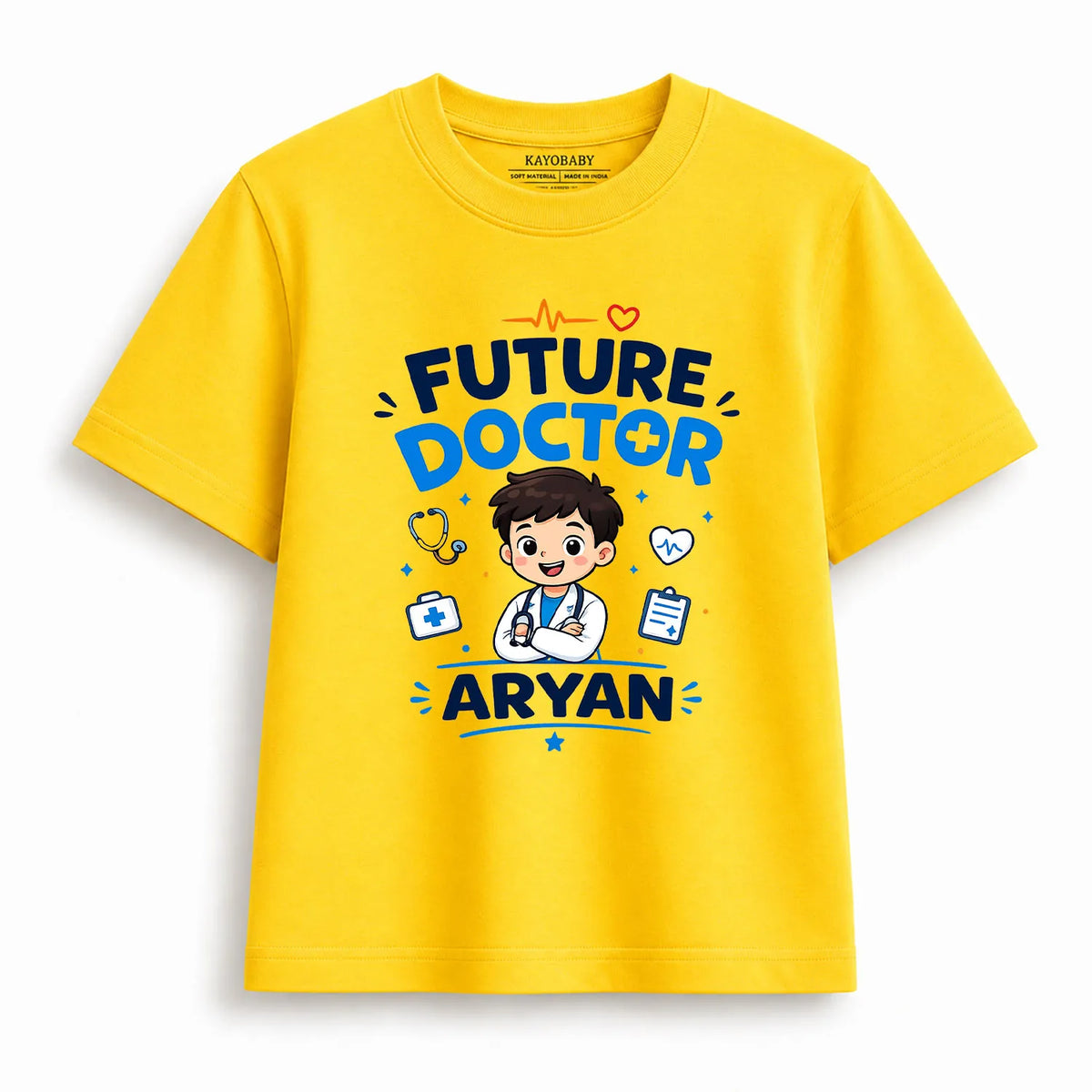 Personalized Future Doctor Kids T-Shirt for Boys