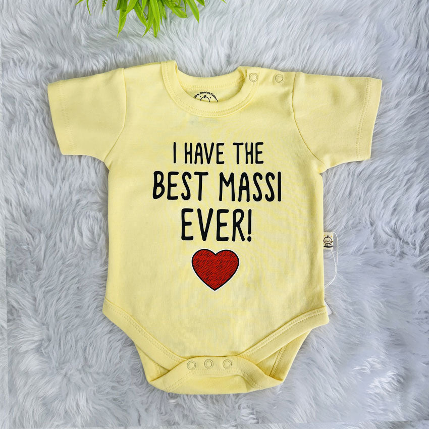 I have the Best Massi Ever Romper Set with Cap / Mitten / Booties For Newborn