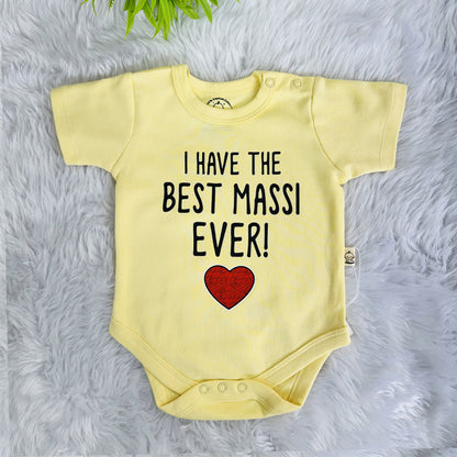 I have the Best Massi Ever Romper Set with Cap / Mitten / Booties For Newborn