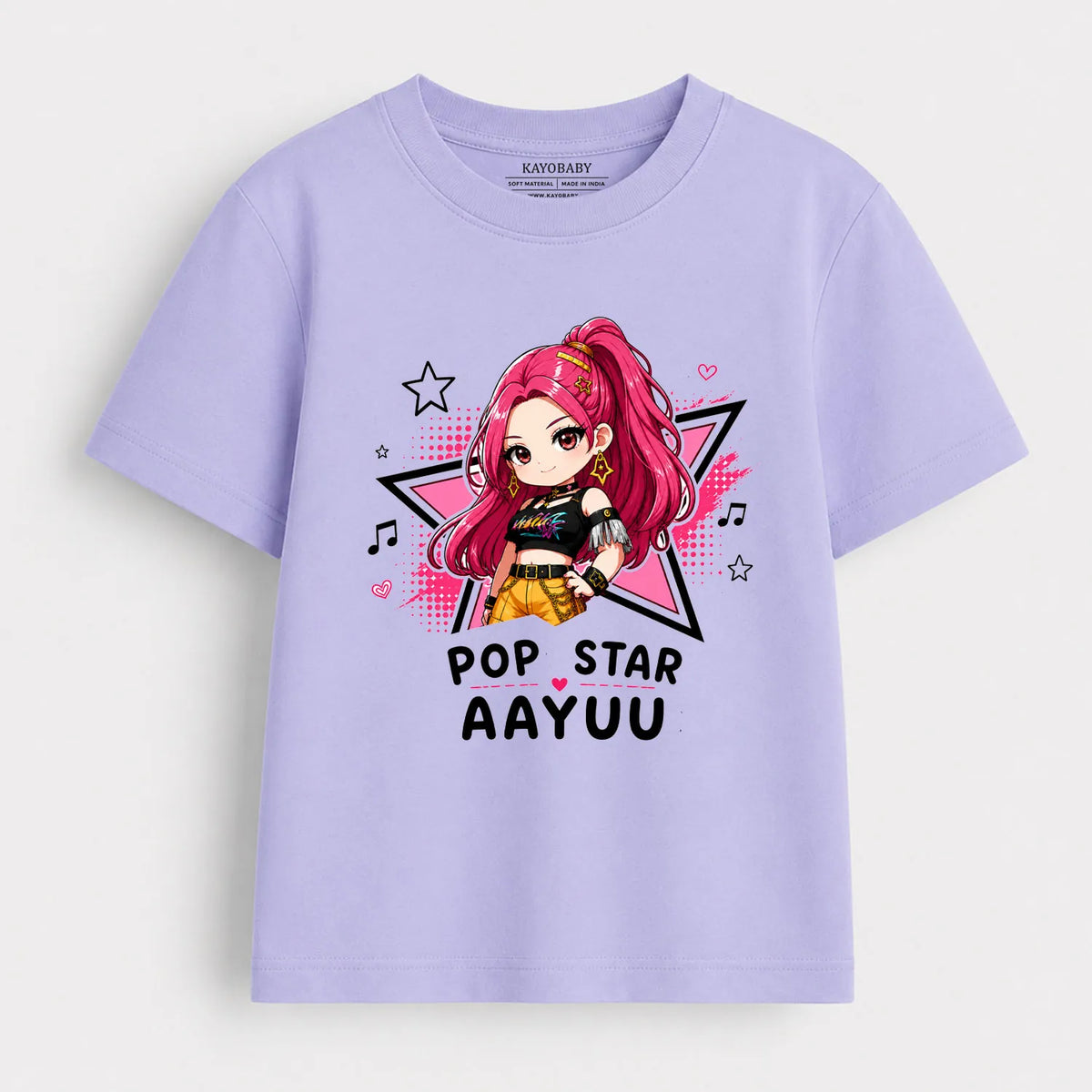 Personalized Pop Star Kids T-Shirt