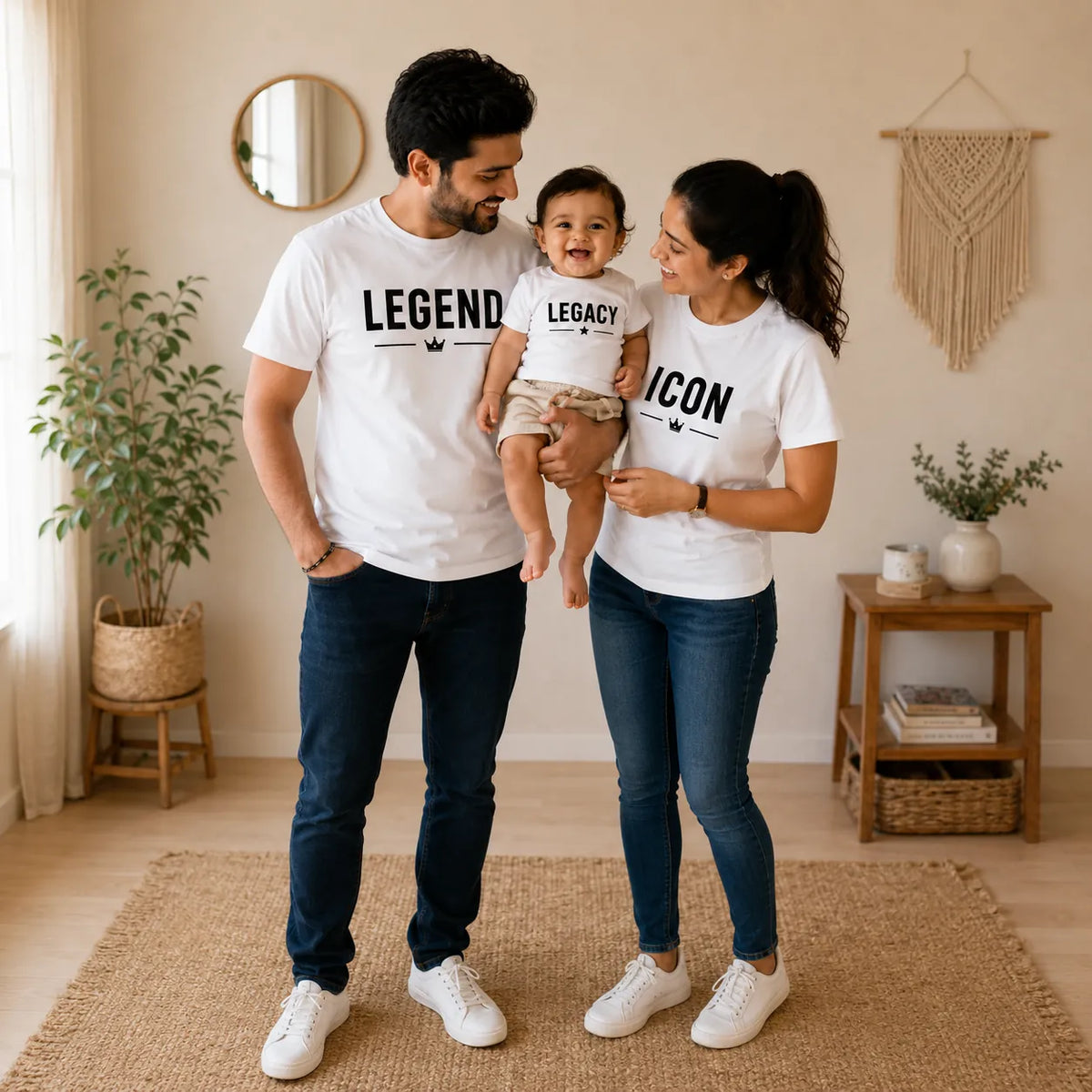 Legend, Icon & Legacy Matching Family T-Shirts