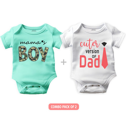 Mama's Boy & Cuter Version of Dad - Combo pack of 2