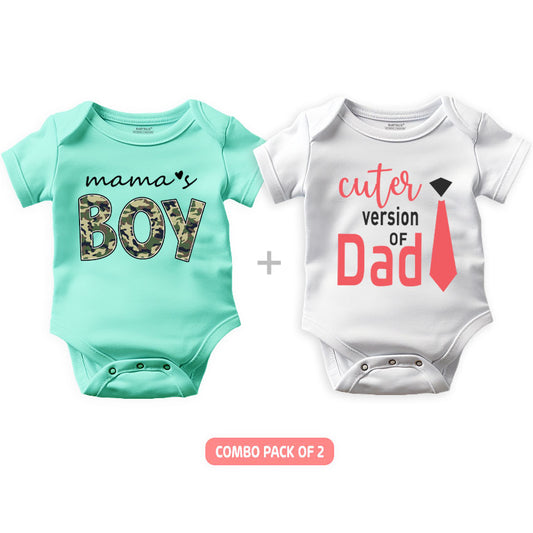 Mama's Boy & Cuter Version of Dad - Combo pack of 2