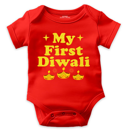 My First Diwali baby romper
