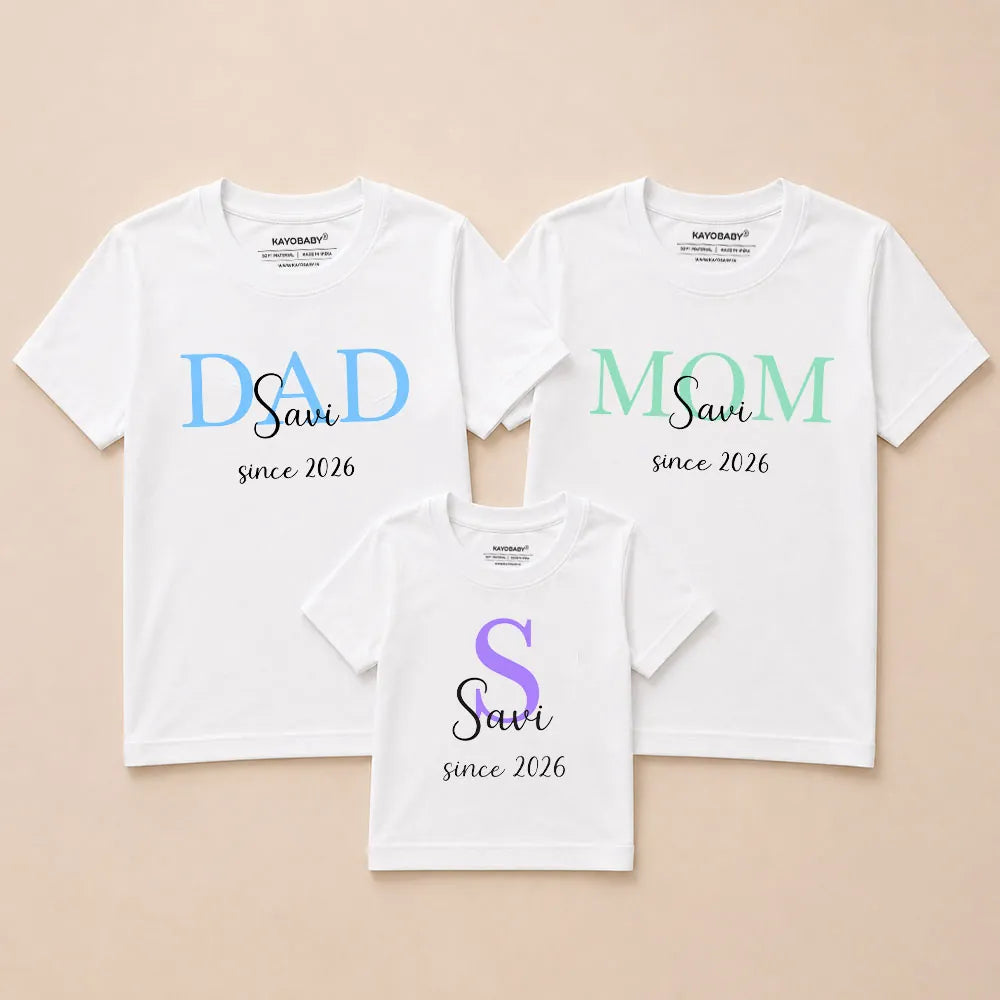 Custom Name Family Matching T-Shirts