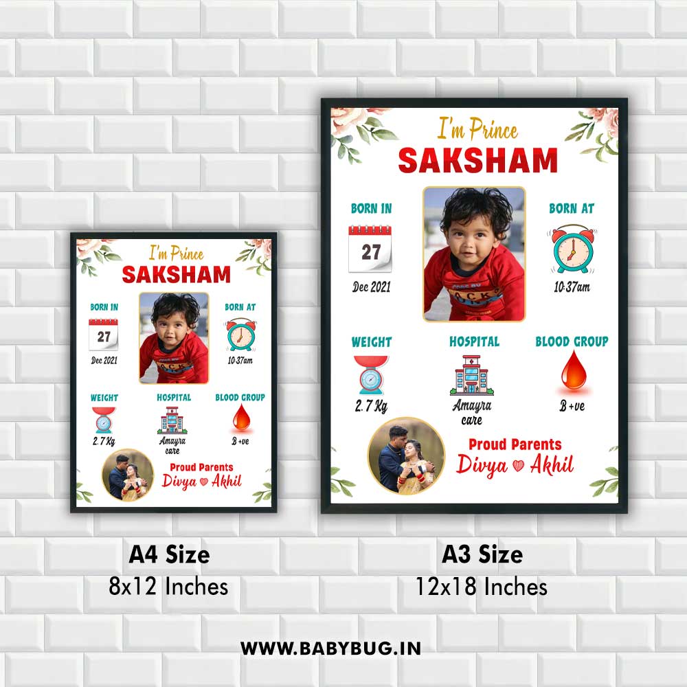 kayobaby™ Baby Birth Frame Design B – KayoBaby