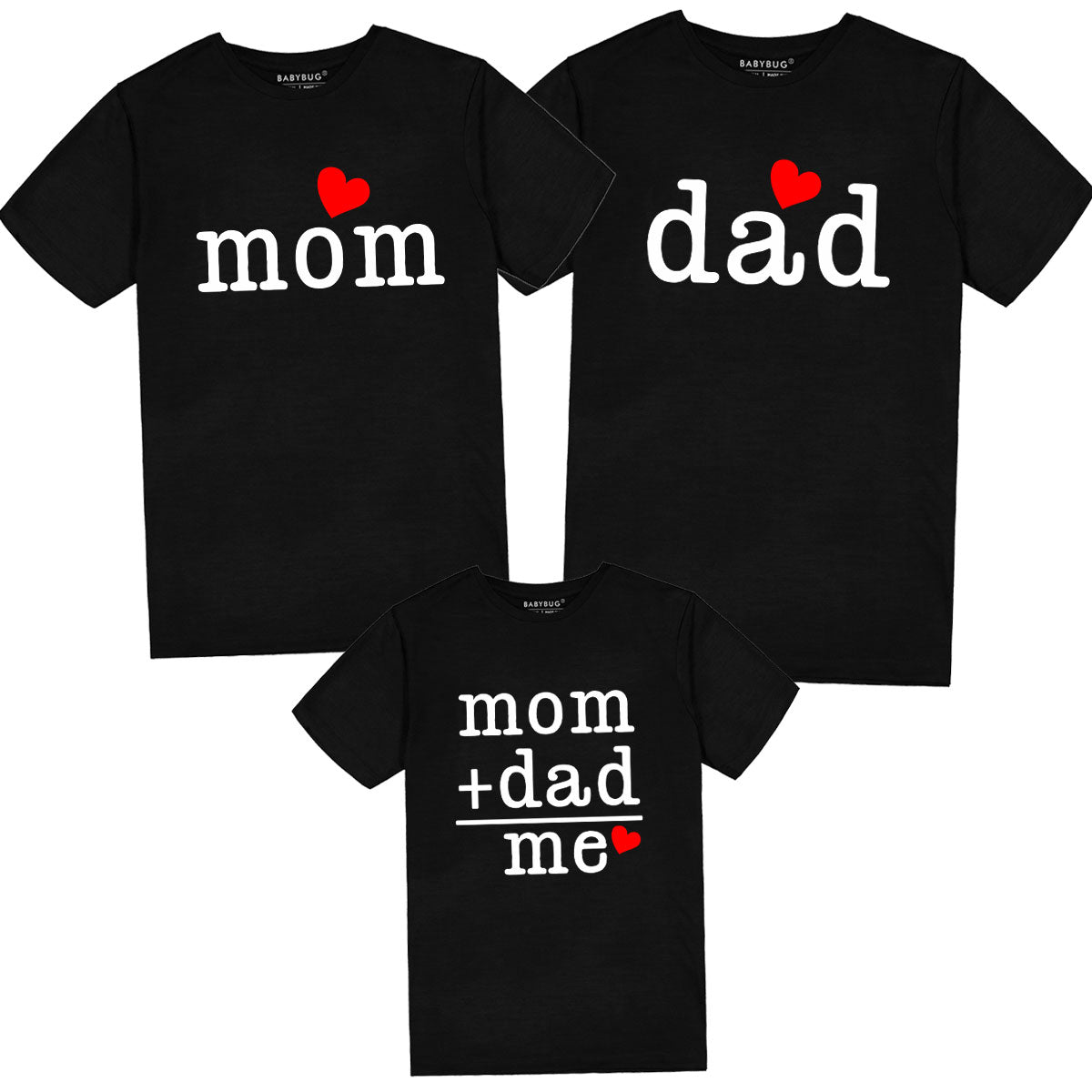 Mom Dad + Me Family T-shirt Set